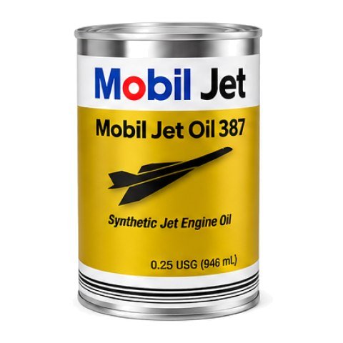 Mobil Jet Oil 387 quart can in stock at Grip Gravity